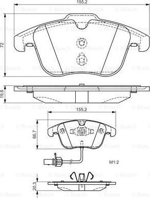 BOSCH 0 986 TB3 164 - Komplet Pločica, disk-kočnica www.molydon.hr