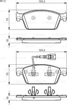 BOSCH 0 986 TB3 163 - Komplet Pločica, disk-kočnica www.molydon.hr