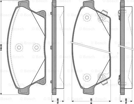 BOSCH 0 986 TB3 103 - Komplet Pločica, disk-kočnica www.molydon.hr