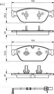 BOSCH 0 986 TB3 178 - Komplet Pločica, disk-kočnica www.molydon.hr