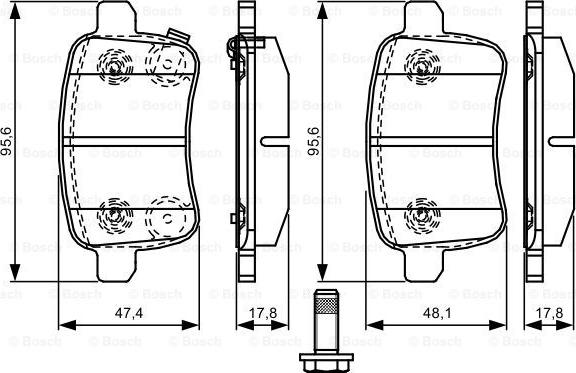 BOSCH 0 986 TB3 200 - Komplet Pločica, disk-kočnica www.molydon.hr