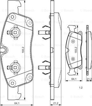 BOSCH 0 986 TB3 215 - Komplet Pločica, disk-kočnica www.molydon.hr