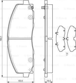 BOSCH 0 986 TB3 225 - Komplet Pločica, disk-kočnica www.molydon.hr