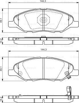 BOSCH 0 986 TB3 228 - Komplet Pločica, disk-kočnica www.molydon.hr