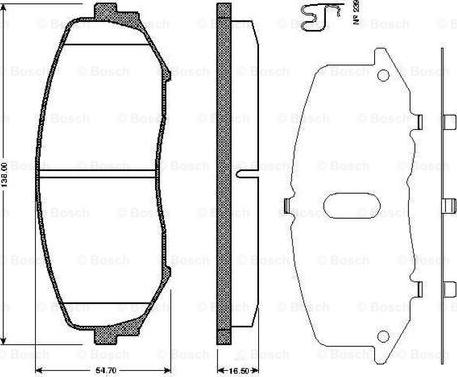 BOSCH 0 986 TB2 941 - Komplet Pločica, disk-kočnica www.molydon.hr