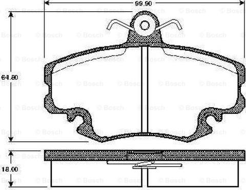 BOSCH 0 986 TB2 953 - Komplet Pločica, disk-kočnica www.molydon.hr