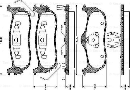 BOSCH 0 986 TB2 966 - Komplet Pločica, disk-kočnica www.molydon.hr