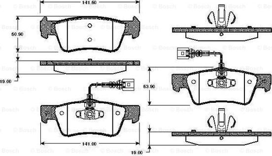 BOSCH 0 986 TB2 968 - Komplet Pločica, disk-kočnica www.molydon.hr