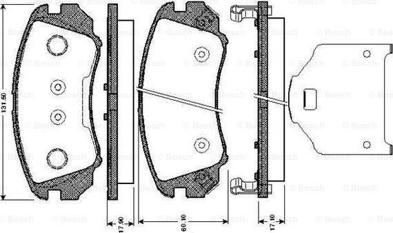 BOSCH 0 986 TB2 963 - Komplet Pločica, disk-kočnica www.molydon.hr