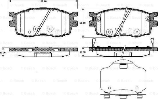 BOSCH 0 986 TB2 935 - Komplet Pločica, disk-kočnica www.molydon.hr