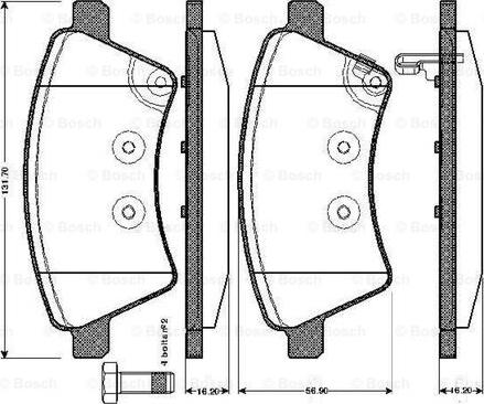 BOSCH 0 986 TB2 936 - Komplet Pločica, disk-kočnica www.molydon.hr