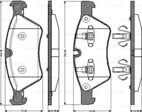 BOSCH 0 986 TB2 928 - Komplet Pločica, disk-kočnica www.molydon.hr