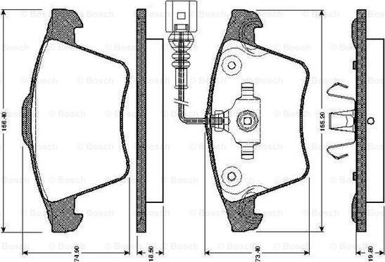 BOSCH 0 986 TB2 922 - Komplet Pločica, disk-kočnica www.molydon.hr