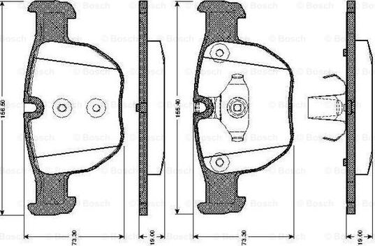 BOSCH 0 986 TB2 444 - Komplet Pločica, disk-kočnica www.molydon.hr