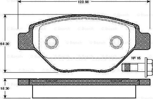 BOSCH 0 986 TB2 442 - Komplet Pločica, disk-kočnica www.molydon.hr