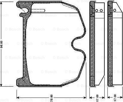 BOSCH 0 986 TB2 452 - Komplet Pločica, disk-kočnica www.molydon.hr