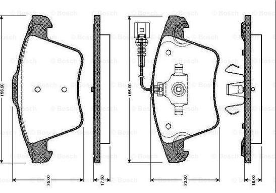 BOSCH 0 986 TB2 462 - Komplet Pločica, disk-kočnica www.molydon.hr