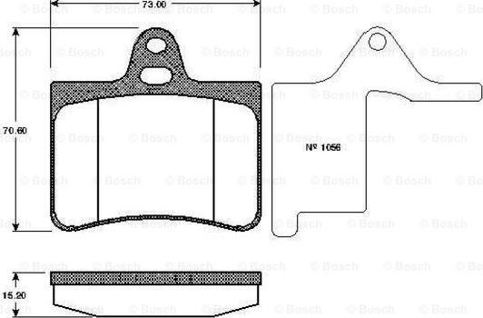 BOSCH 0 986 TB2 400 - Komplet Pločica, disk-kočnica www.molydon.hr