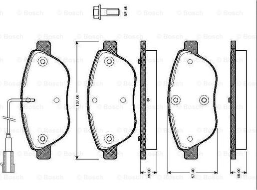 BOSCH 0 986 TB2 415 - Komplet Pločica, disk-kočnica www.molydon.hr