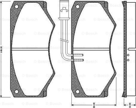 BOSCH 0 986 TB2 484 - Komplet Pločica, disk-kočnica www.molydon.hr