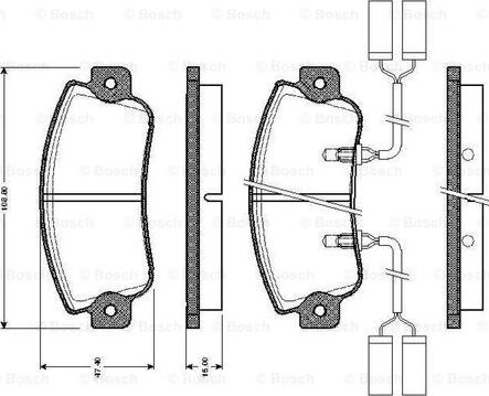 BOSCH 0 986 TB2 480 - Komplet Pločica, disk-kočnica www.molydon.hr