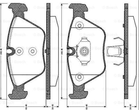 BOSCH 0 986 TB2 435 - Komplet Pločica, disk-kočnica www.molydon.hr