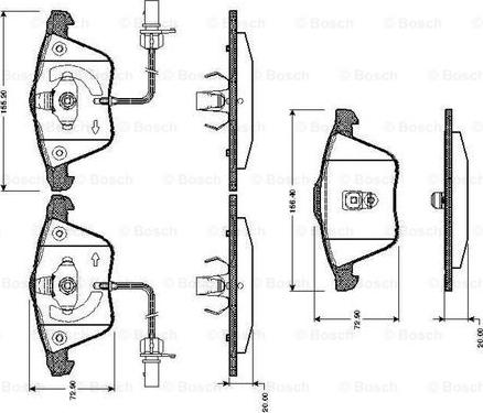 BOSCH 0 986 TB2 436 - Komplet Pločica, disk-kočnica www.molydon.hr