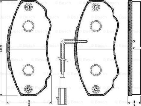 BOSCH 0 986 TB2 432 - Komplet Pločica, disk-kočnica www.molydon.hr