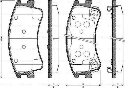 BOSCH 0 986 TB2 437 - Komplet Pločica, disk-kočnica www.molydon.hr