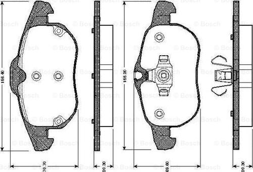 BOSCH 0 986 TB2 421 - Komplet Pločica, disk-kočnica www.molydon.hr