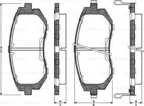 BOSCH 0 986 TB2 428 - Komplet Pločica, disk-kočnica www.molydon.hr