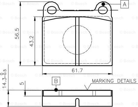 BOSCH 0 986 TB2 470 - Komplet Pločica, disk-kočnica www.molydon.hr