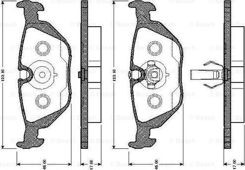 BOSCH 0 986 TB2 595 - Komplet Pločica, disk-kočnica www.molydon.hr