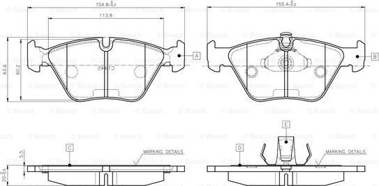 BOSCH 0 986 TB2 598 - Komplet Pločica, disk-kočnica www.molydon.hr