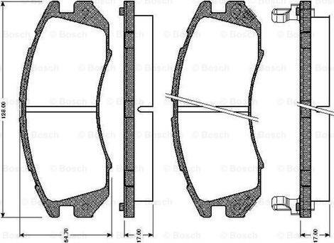 BOSCH 0 986 TB2 548 - Komplet Pločica, disk-kočnica www.molydon.hr