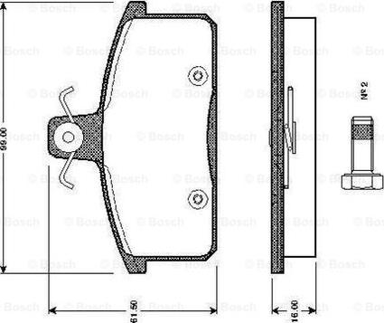 BOSCH 0 986 TB2 503 - Komplet Pločica, disk-kočnica www.molydon.hr