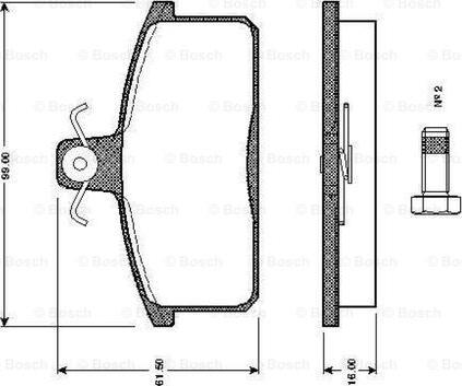 BOSCH 0 986 TB2 502 - Komplet Pločica, disk-kočnica www.molydon.hr