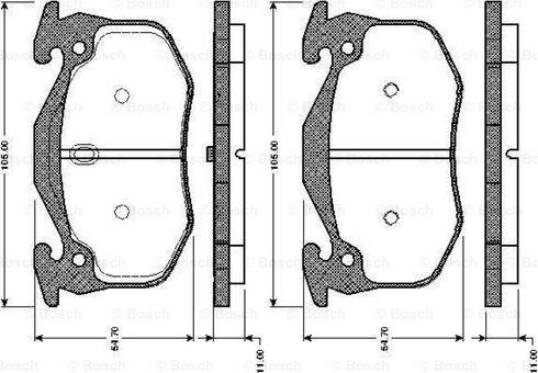 BOSCH 0 986 TB2 518 - Komplet Pločica, disk-kočnica www.molydon.hr