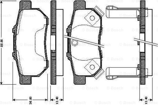 BOSCH 0 986 TB2 573 - Komplet Pločica, disk-kočnica www.molydon.hr