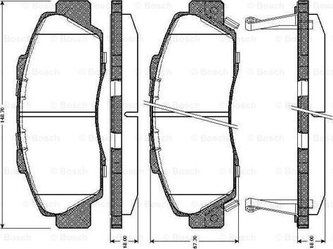 BOSCH 0 986 TB2 649 - Komplet Pločica, disk-kočnica www.molydon.hr