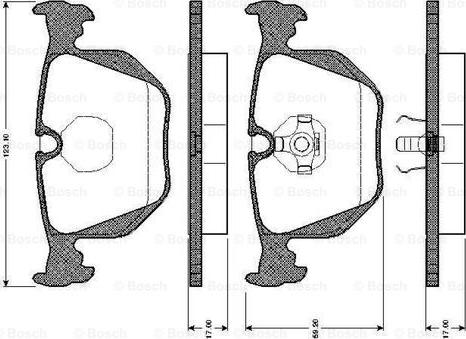 BOSCH 0 986 TB2 665 - Komplet Pločica, disk-kočnica www.molydon.hr