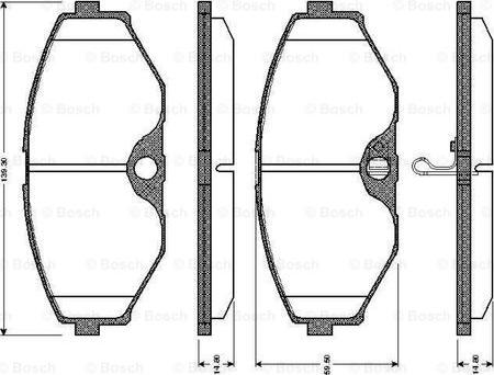 BOSCH 0 986 TB2 660 - Komplet Pločica, disk-kočnica www.molydon.hr