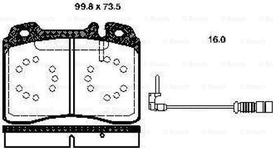 BOSCH 0 986 TB2 663 - Komplet Pločica, disk-kočnica www.molydon.hr