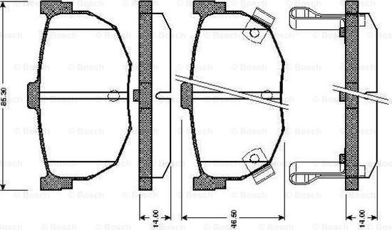 BOSCH 0 986 TB2 619 - Komplet Pločica, disk-kočnica www.molydon.hr