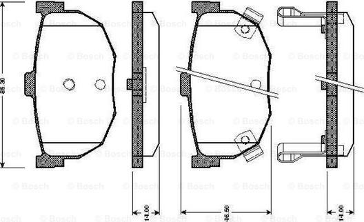 BOSCH 0 986 TB2 618 - Komplet Pločica, disk-kočnica www.molydon.hr