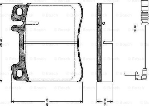 BOSCH 0 986 TB2 682 - Komplet Pločica, disk-kočnica www.molydon.hr