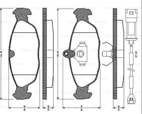 BOSCH 0 986 TB2 677 - Komplet Pločica, disk-kočnica www.molydon.hr