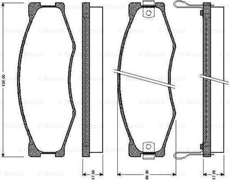 BOSCH 0 986 TB2 098 - Komplet Pločica, disk-kočnica www.molydon.hr