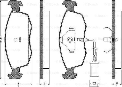 BOSCH 0 986 TB2 092 - Komplet Pločica, disk-kočnica www.molydon.hr