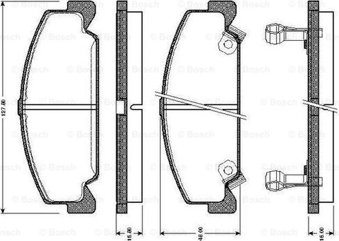 BOSCH 0 986 TB2 097 - Komplet Pločica, disk-kočnica www.molydon.hr